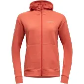 Devold - Women's Everyday Zip Hoodie - Merinovest S, rood