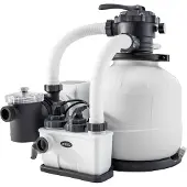 Intex Qx2100 Treatment Plant Sand Filter With Saline Chlorination Krystal Clear 7g/h 32000 L Zilver