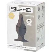 Silexd Premium Siliconen Stekker Zwart Medium Model 2 (9,3x3,5 cm) 1 St Anale dilatator