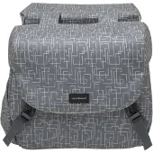 New Mondi joy dubbele fietstas - racktime snap-it - waterafstotend polyester - 38l - ivy walnut