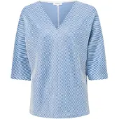 s.Oliver Sweatshirt lichtblauw / wit