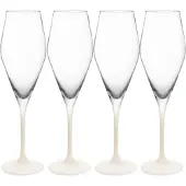 Villeroy & Boch Manufacture Rock champagneglas 26 cl 4-pack Helder-wit