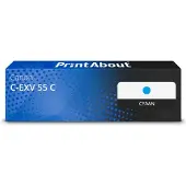 PrintAbout Huismerk Canon C-EXV 55 C Toner Cyaan