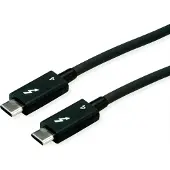 Roline USB-C kabel | Thunderbolt 4 | 40 Gbps | Intel gecertificeerd | zwart | 1,5 meter