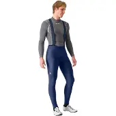 Castelli - Espresso Bibtight - Fietsbroek S, blauw/grijs