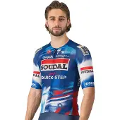 Castelli Climber's A/C Soudal Quick-Step 2025 Jersey met korte mouwen Blauw