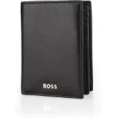HUGO BOSS Leren Portemonnee Classic Smooth Wallet Black Zwart