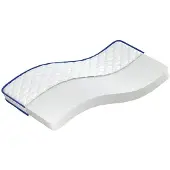 vidaXL Traagschuimmatras, 100x200x17 cm, zacht, wit