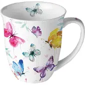 Ambiente Tasse 0,4 L Porzellan Butterfly