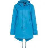 BMS Blauwe dames regenjas / parka HafenCity van XXS