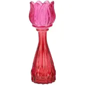 Daan Kromhout Bicolore dutch pink mix tulip vase 7x22cm