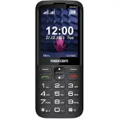 Maxcom MM445 4G, Groot scherm, Dual SIM, 7,11 cm (2,8 inch), 0,3 MP, 1700 mAh, Zwart