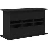 vidaXL Aquariumstandaard Zwart Eiken 101x41x58 cm Bewerkt Hout