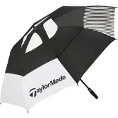 TaylorMade Double Canopy Umbrella Paraplu Black/White