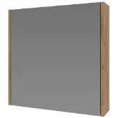 Ink Spiegelkast Proline Comfort Met Houten Deur 60x14x60 cm Whisky Oak