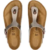 Birkenstock Dames Sandalen Gizeh Birko-Flor (Reguliere Pasvorm) taupe (39), Plat, Geen, Casual 1016144