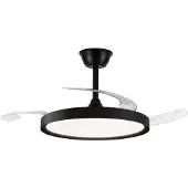 CristalRecord Plafondventilator Polaris Ø 106 cm zwart