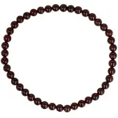 Ruben Robijn Granaat kralenarmband 4 mm