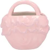 Daan Kromhout Yfke dreamy light pink/purple vase bag ruffle 20x13x20cm