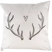 Clayre & Eef Kussenhoes 45x45 cm Beige Polyester Gewei