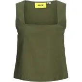JJXX Top 'JXBREEZE SUMMER' donkergroen