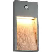 TRIO Wandlamp buiten met sensor | Salmon | 3000K | IP44 | Zwart | 11W | Lighting
