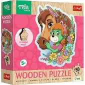 Trefl Boerderijdieren Hout Houten Legpuzzel - 50 stukjes - Vanaf 4 jaar