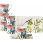 Villeroy & Boch Kaffeetassen mit Untertassen Amazonia 210 ml Set van 6