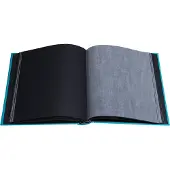 Exacompta Fotoalbum boekgebonden 60 zwarte pagina's Pop'N Co - Cyaan - 16088E