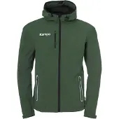 Kempa softshell jas, heren/kinderen, donkerolijf, maat 140