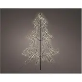 Lumineo Metalen kerstboom met verlichting | 2 meter