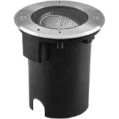 EVN Pentola LED grondspot inbouwlamp Ø 18cm roestvrij staal, alu / grijs / zink, Aluminium, LED inbouwspot