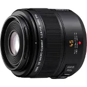 Panasonic Objectif hybride Lumix Leica DG Macro-Elmarit 45mm f/2,8 ASPH MEGA OIS Noir