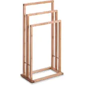 Zeller Handdoekenrek 3 stangen, bamboe, 42x24x81,5 cm