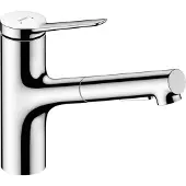 Hansgrohe zesis m33 eengreeps keukenmengkraan 150 eco uittrekbare vuistdouche, 2jet, chroom