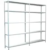 Schulte Legborden zonder grendels, H 2000 x B 2200 x D 500 mm, wit