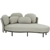 Apple Bee Ligbed Chill Out Daybed Aluminium Rope Taupe Mid Grey