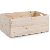 Zeller Houten kist - 60 x 40 x 24 cm - Stapelbaar