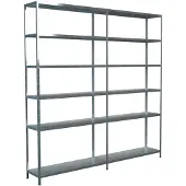 Schulte Legborden zonder bouten, H 2300 x B 2200 x D 350 mm, gegalvaniseerd