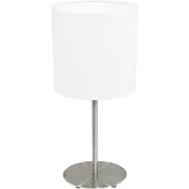 Eglo Pasteri, Nikl, Wit, Textiel, Kat, Slaapkamer, Woonkamer, IP20, II, ENEC