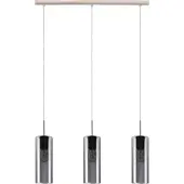 Eglo Selvino Hanglamp - E27 - 71 cm - Rookglas - Zwart