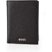 HUGO BOSS Leren Portemonnee Classic Grained Wallet Black Zwart