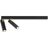 Wever & Ducre Mick Wand-/Plafondlamp Mick 2.0 | Black Matt|Gold | 2700 K