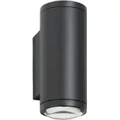 LCD LED-wandlamp buiten 5156, dimbaar, zwart, Aluminium, Modern, LED wandlamp buiten