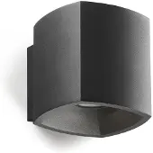 LIGHT-POINT Wandlampe , dimbare, Zwart, Terras, Aluminium