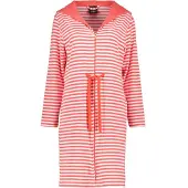 Cawö Badjas Home 834 Capuchon & Tunnelkoord Women Watermelon-XS
