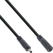 InLine DC verlengkabel | 3,5 x 1,35mm | max. 140W | zwart | 3 meter