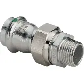 Viega Sanpress Inox koppeling 3-delig SC bu.dr. 42mmx1 1/2"bu