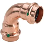 Viega Technologie voor pijpaansluitingen, Profipress bocht 54mm90Gr. gemaakt van koper, SC-ConturPress huls/basis (Persaansluiting)