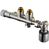 Oventrop multiblock onderblok t-rtl 2-pijps rp 1/2"bi haaks